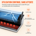 Machine sous vide professionnelle multifonction – double pompe 95 kPa, inox & coupe-rouleau intégré