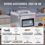 Machine sous vide professionnelle à cloche – inox, soudure 32 cm, -100 kPa, écran LED