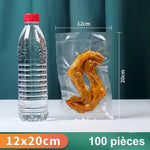 Sacs sous vide gaufrés sans BPA – lot de 100, cuisson & congélation, compatibles toutes machines