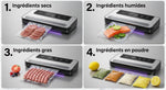 Machine sous vide automatique 5 modes – aliments secs & humides, 65 kPa, 10 sacs inclus