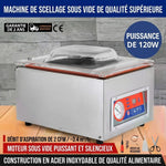 Machine sous vide professionnelle à cloche de table – inox, couvercle plexiglas, usage commercial