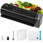 Machine sous vide sans fil 3-en-1 – 62 kPa, écran LED, 3 niveaux, aimantée, sacs & accessoires inclus