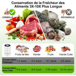 Machine sous vide sans fil rechargeable – pompe automatique 60 kPa, USB-C, nomade et ultra-compacte