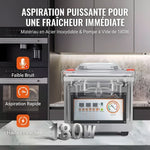 Pack Pro sous vide | Machine à cloche 32 cm + 100 sacs gaufrés